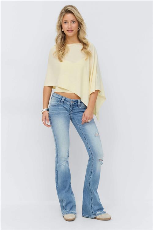 Gina Tricot - 14+ too messy flare jeans - flare jeans - Blå - XXS - Dame