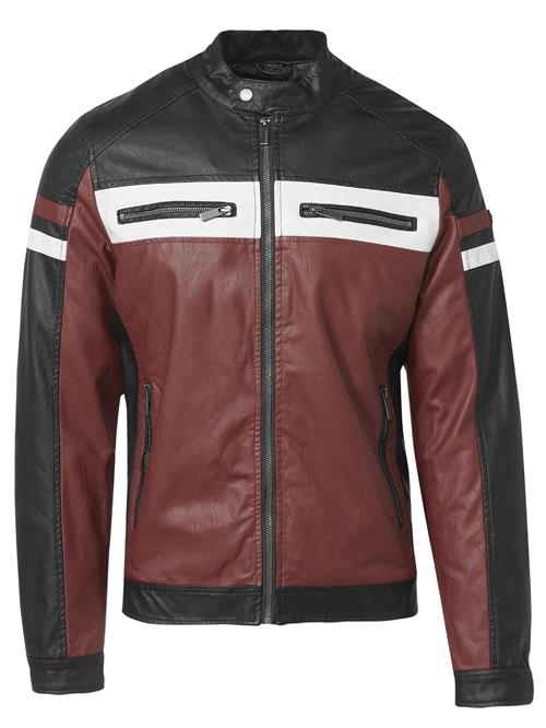 KOROSHI Overgangsjakke  mørkerød / sort / hvid