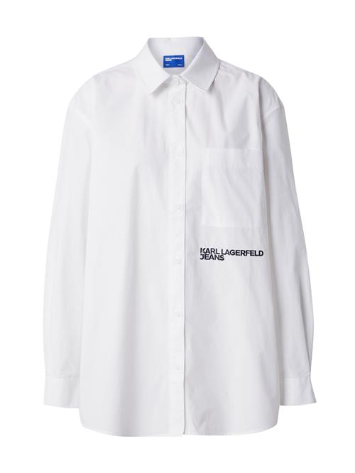 KARL LAGERFELD JEANS Bluse  sort / hvid