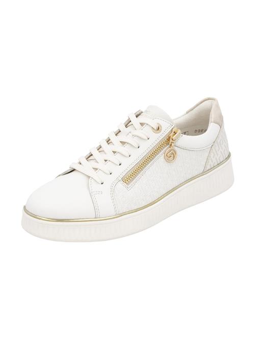 REMONTE Sneaker low  guld / lysegrå / hvid