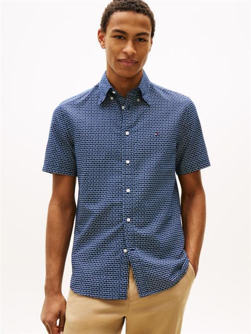 Se LINEN BLEND PRT SS SHIRT hos Din tøjmand