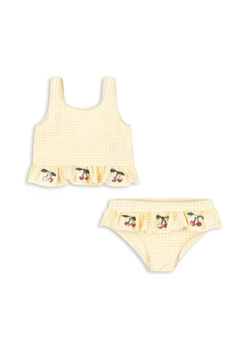 Konges Sløjd Etta Bikini Banana Almond Check  Banana Almond Check 3 Y  Gul  3 år  kvinde