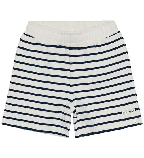 En Fant Sweatshorts - Stripe - Medieval Blue