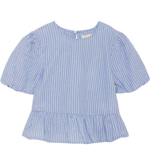 Creamie Top - Woven Stripe - Blue Lustre