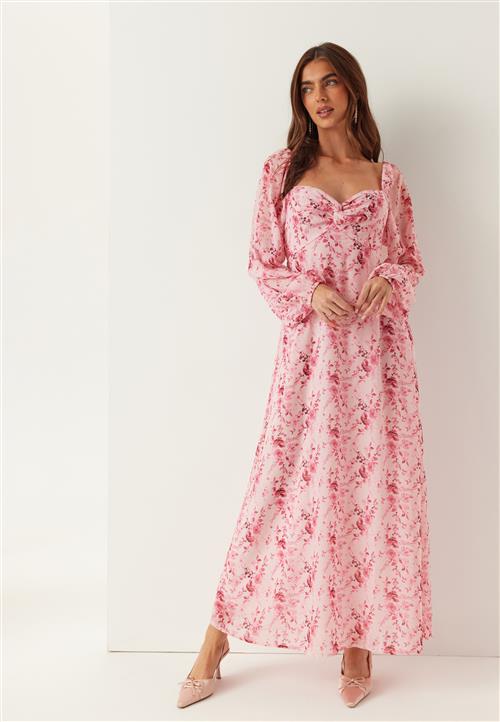 BUBBLEROOM Twist Detail Maxi Dress