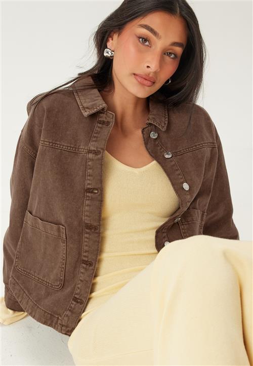 VERO MODA Vmjamie Ls Denim Shacket Mix N