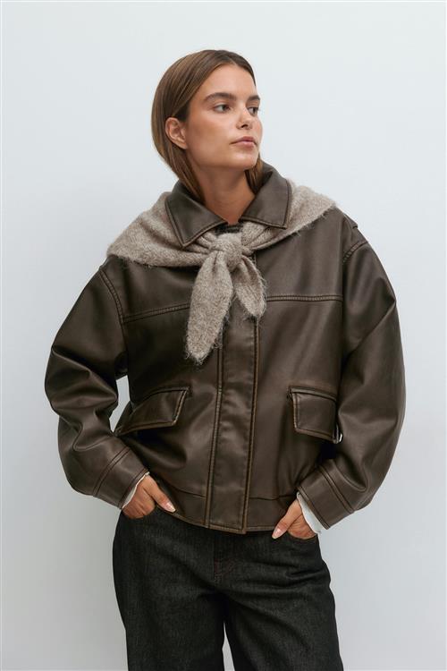 Gina Tricot - Triangle scarf - Tørklæder og halstørklæder - Beige - ONESIZE - Dame