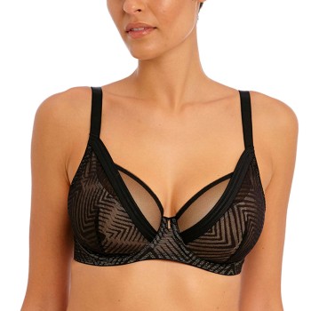 Freya BH Tailored UW High Apex Plunge Bra Sort D 75 Dame