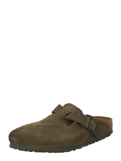 BIRKENSTOCK Pantoletter 'Boston'  mørkegrøn