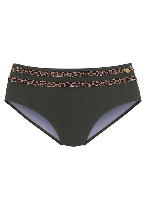 LASCANA Bikinitrusse 'Adelin'  nude / umbra / mørkegrøn / sort