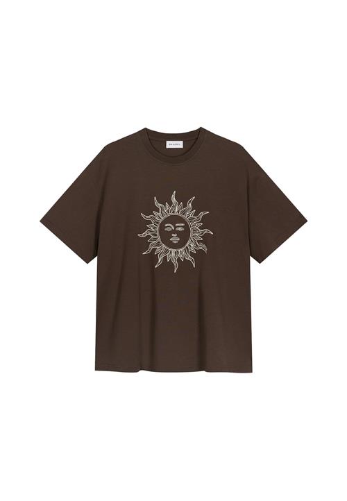 OH APRIL Shirts 'Sun'  mørkebrun / hvid