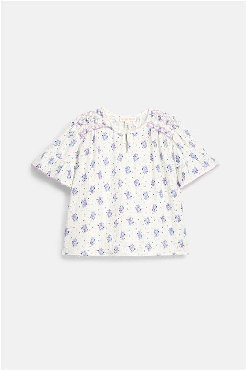 Louise Misha Feliza Bluse Cream Flower Dunes  Cream Flower Dunes 8 Y  Creme  8 år  kvinde