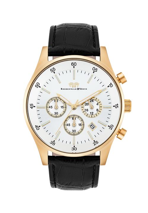 Rhodenwald & Söhne Analogt ur  guld / sort / sølv