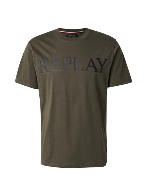 REPLAY Bluser & t-shirts  oliven / sort
