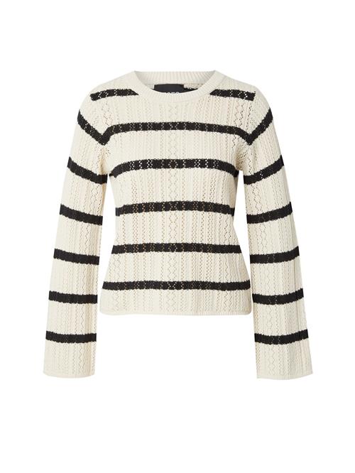 PIECES Pullover 'PCNUKA'  beige / sort