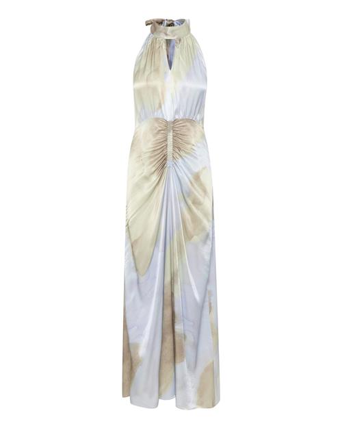 KAREN BY SIMONSEN Kjole 'OlgaKB'  lyseblå / taupe / hvid