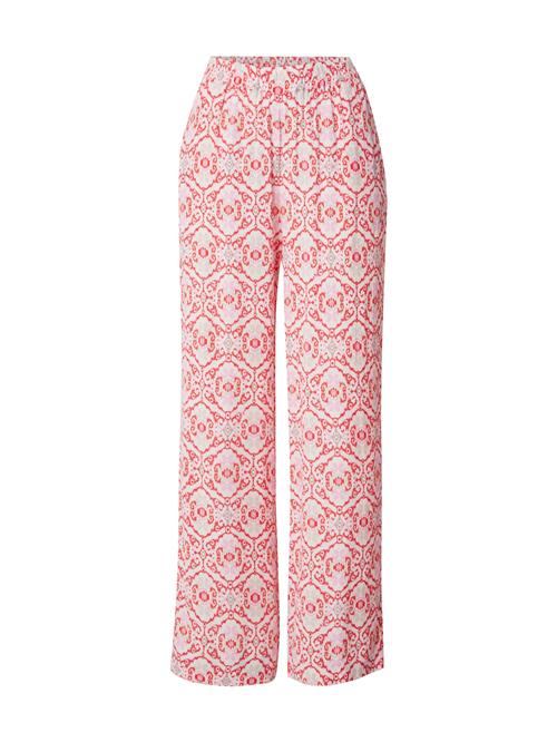 VILA Bukser 'VIKikki'  grå / rosé / rød / uldhvid