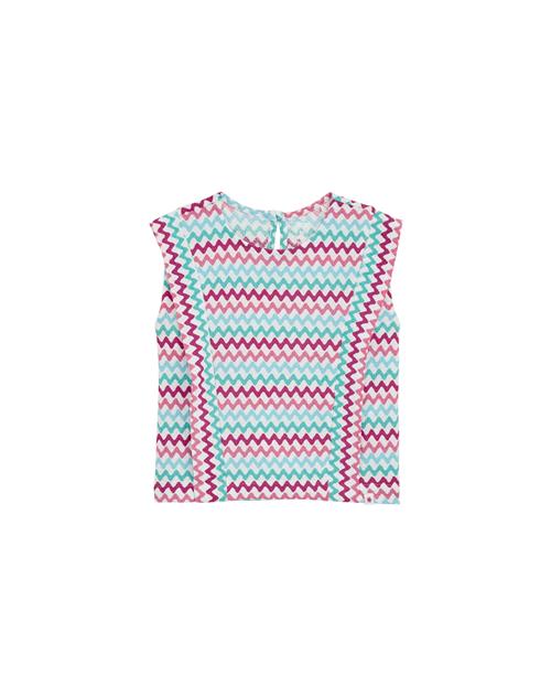 WE Fashion Bluse  turkis / cyclam / pitaya / hvid