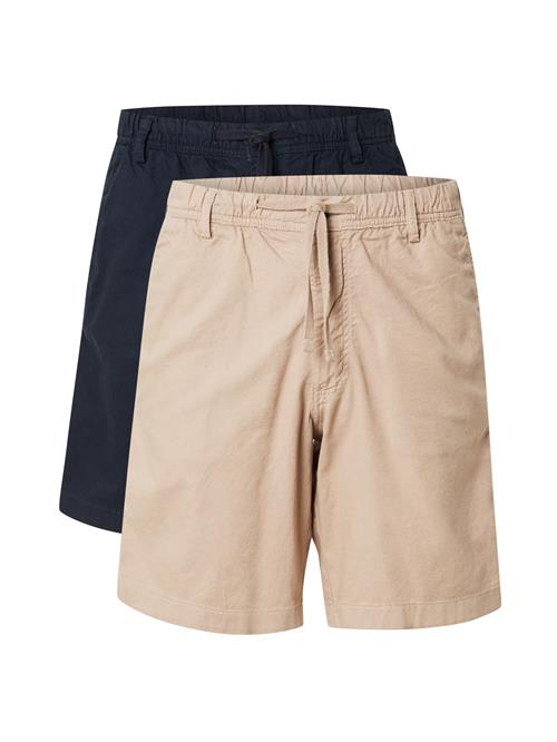 JACK & JONES Lærredsbukser 'JPSTJaiden'  beige / marin