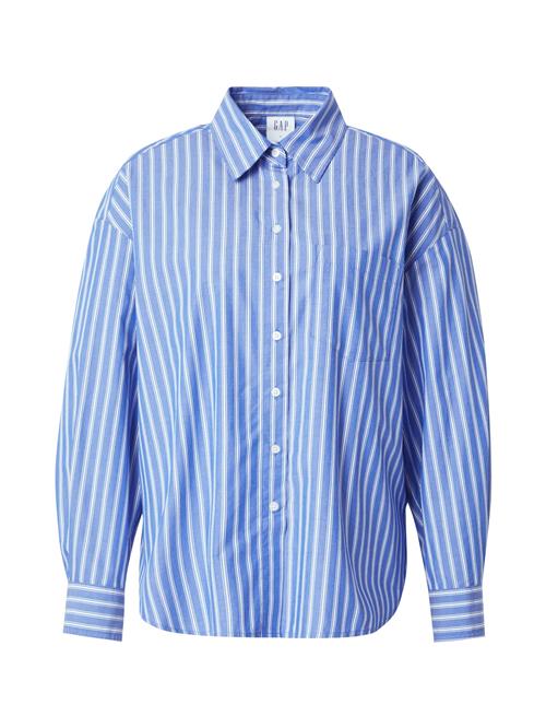 GAP Bluse  blue denim / hvid