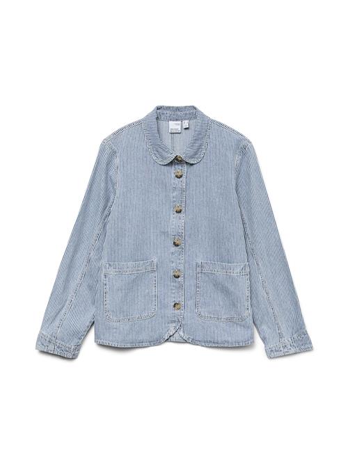 VERO MODA Overgangsjakke 'VMAmina'  blue denim / hvid
