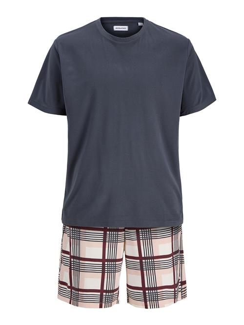 JACK & JONES Pyjamas kort  navy / pudder / vinrød / hvid