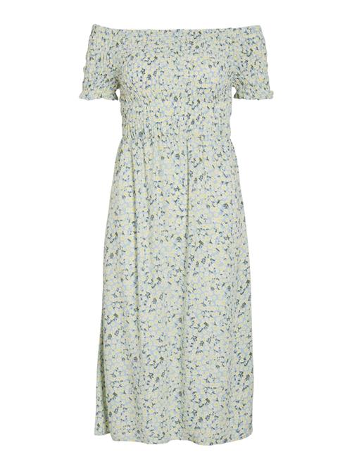 VILA Sommerkjole 'VILisa'  lyseblå / gul / mørkegrøn / hvid