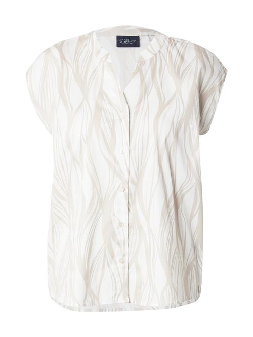 s.Oliver BLACK LABEL Bluse  lysebeige / hvid