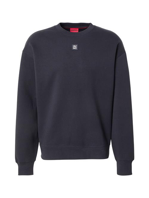 HUGO Sweatshirt 'Dettil'  sort / hvid