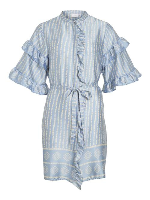VILA Blusekjole  lyseblå / hvid