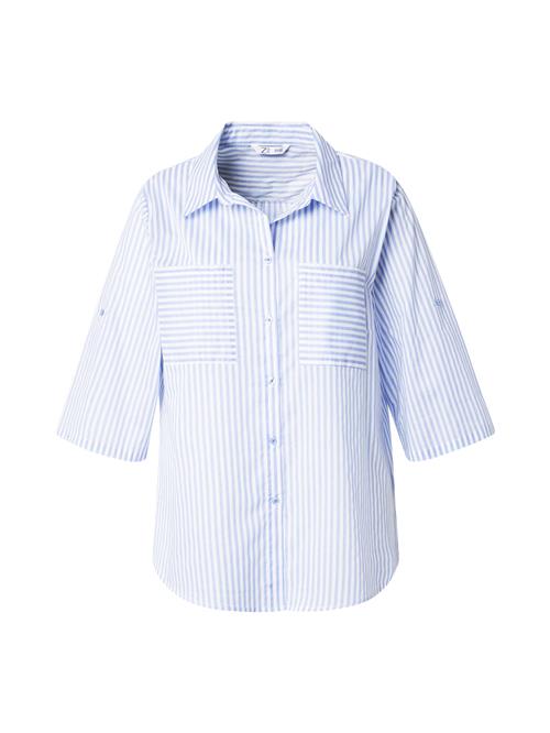 Z-One Bluse 'He44dda'  blå / hvid