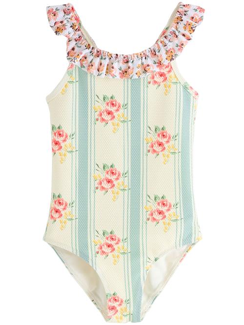 Next Badedragt  gran / lysegrøn / mørkeorange