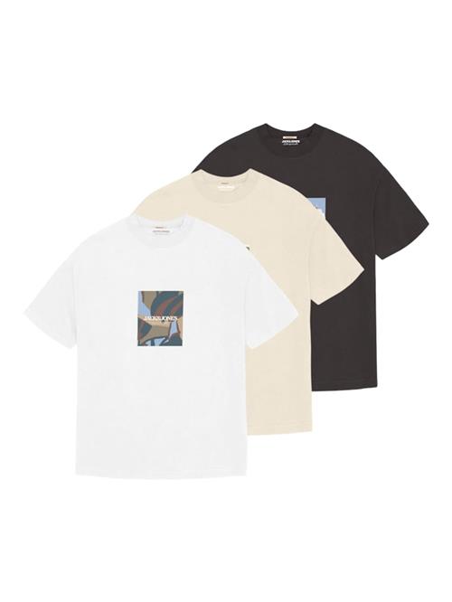 JACK & JONES Bluser & t-shirts  pastelblå / brun / mørkegrøn / sort