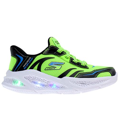 Skechers Sko - Meteor Lights - Brisk Beams - Lime/ Sort
