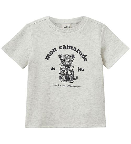 Sofie Schnoor T-shirt - EllieKB - Light Grey Melange