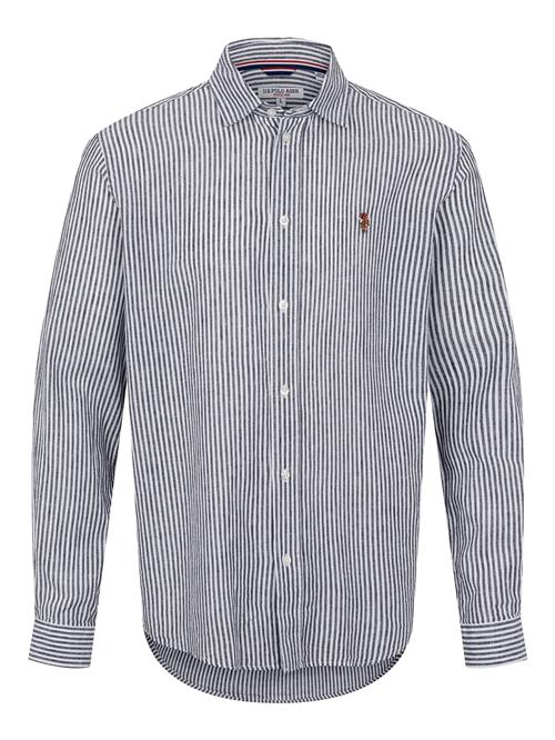 U.S. POLO ASSN. Skjorte 'UMBOLT'  mørkeblå / hvid