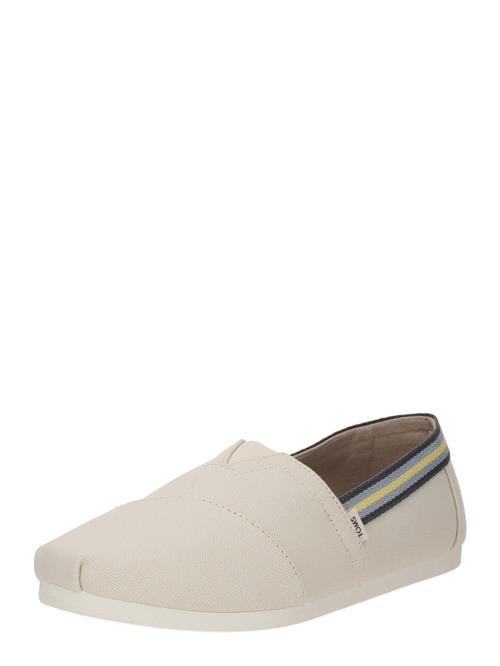 TOMS Mokassin 'ALPARGATA'  creme / navy / røgblå / lysegrøn