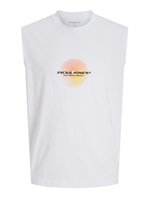 JACK & JONES Bluser & t-shirts 'JCOCALMA'  gul / orange / sort / hvid