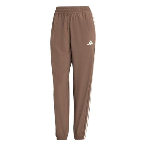ADIDAS PERFORMANCE Sportsbukser 'Train Essentials 3-Stripes Woven'  brun / hvid