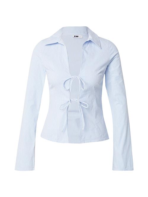 Tally Weijl Bluse  lyseblå / hvid