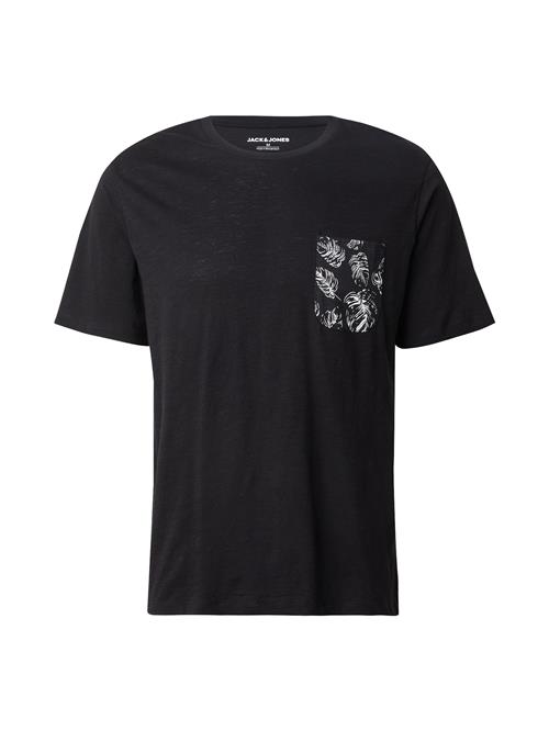 JACK & JONES Bluser & t-shirts 'JJROX'  sort / hvid
