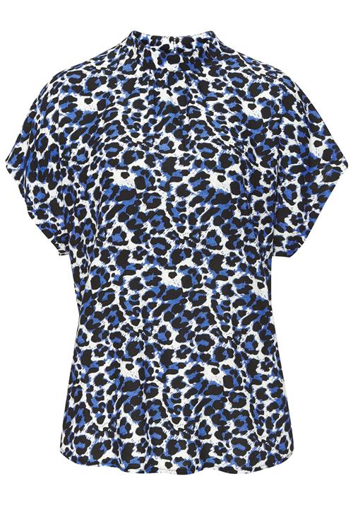 LASCANA Bluse  blå / sort / hvid