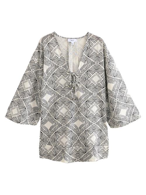 Next Strandkjole  sort / hvid