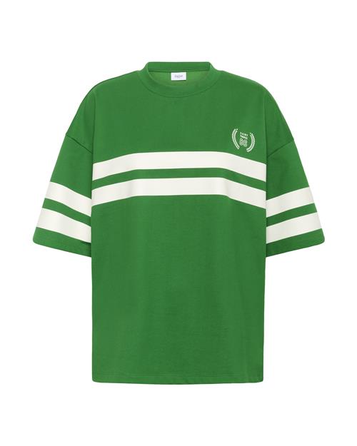 SAINT TROPEZ Shirts 'Zalina'  mørkegrøn / hvid