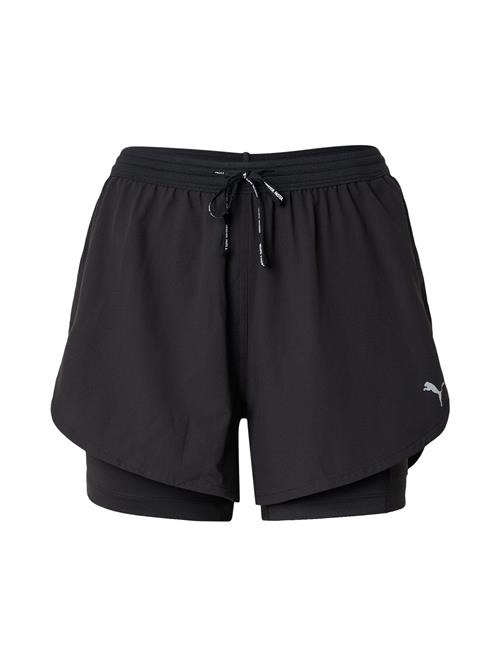 PUMA Sportsbukser 'ULTRAWEAVE'  lysegrå / sort