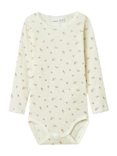 NAME IT Sparkedragt/Body 'NMFWang'  beige / oliven / hvid