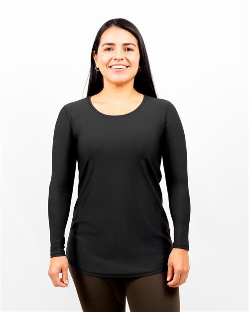 Vigga Fitted Black Long-Sleeve - Extra Length