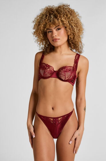 Hunkemöller Catherine g-streng med høj benudskæring Rød