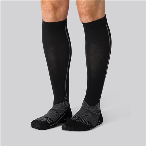 Bambus kompressions løbestrømper i sort til mænd