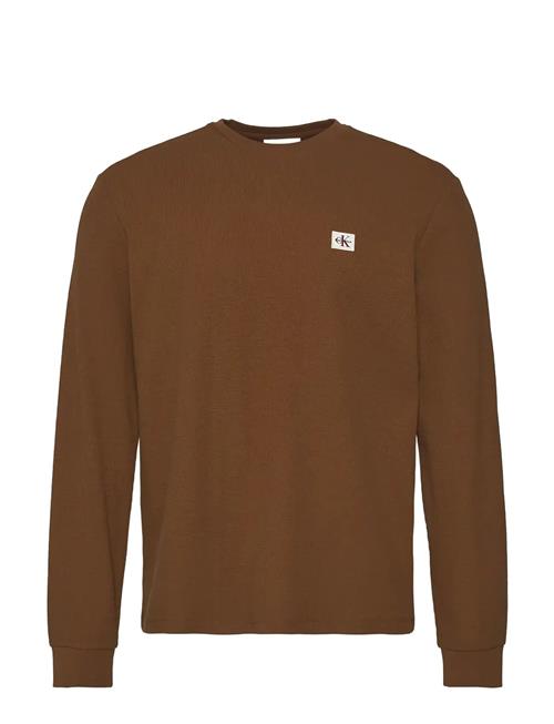 Calvin Klein Jeans | Ls Waffle Badge Crewnk Tee | XXL